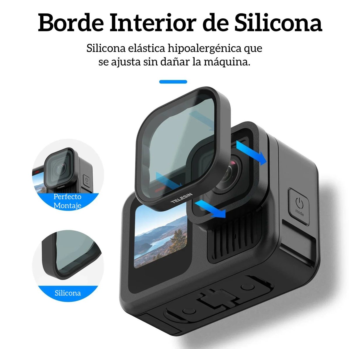 Pack 4 Filtros para GoPro Hero 13 CLP/ND64/32/16 - Telesin - Imagen 5
