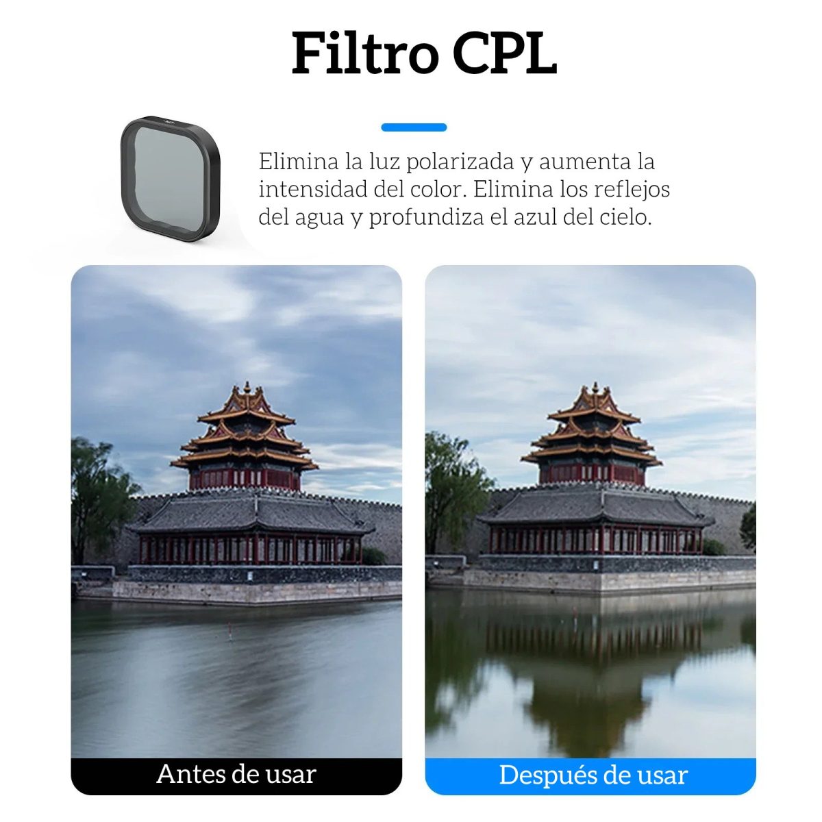 Pack 4 Filtros para GoPro Hero 13 CLP/ND64/32/16 - Telesin - Imagen 4